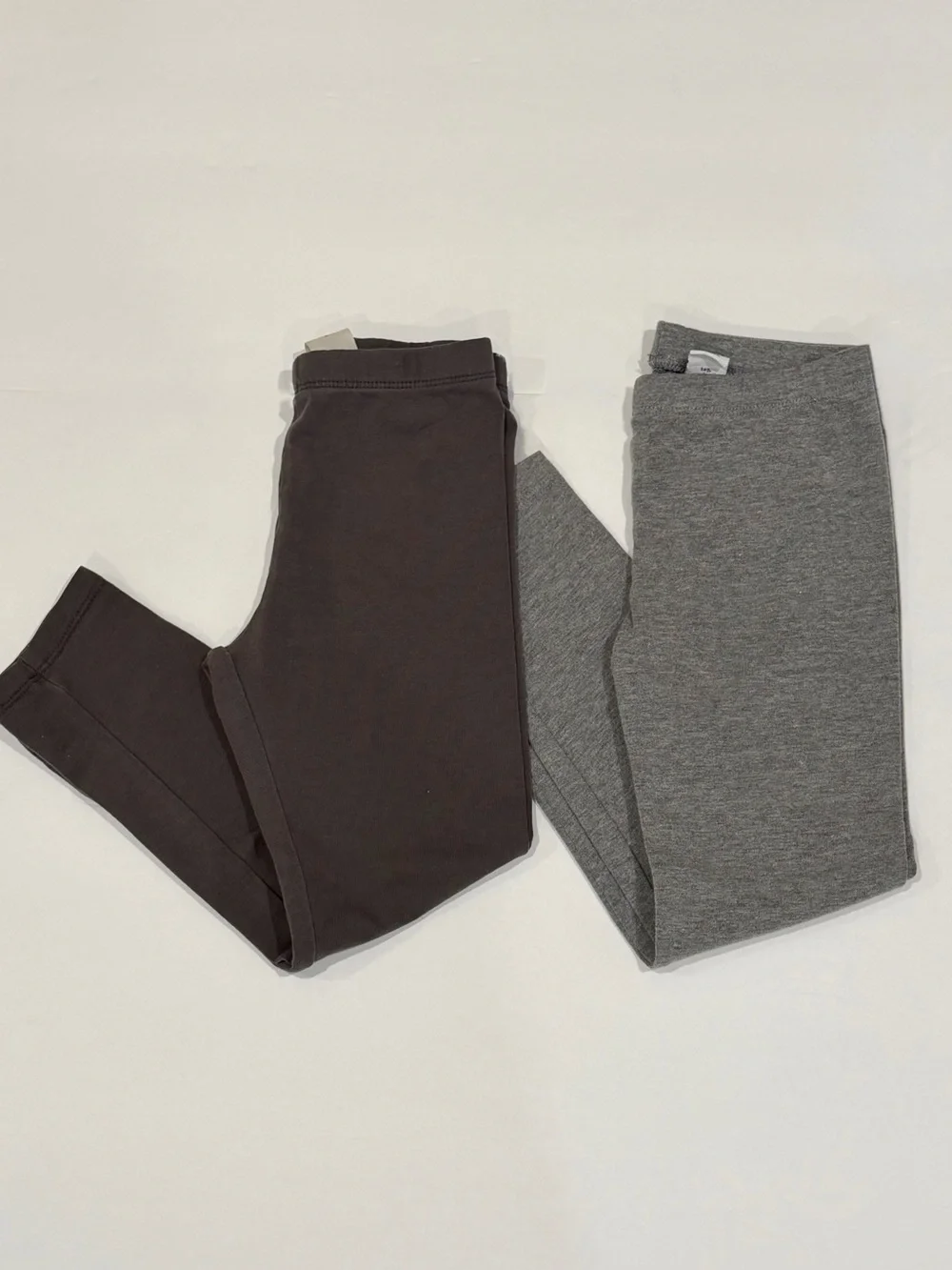 Old Navy H&M Toddler Girls Heather Gray and Dark Charcoal 2 Pack Leggings - 4T